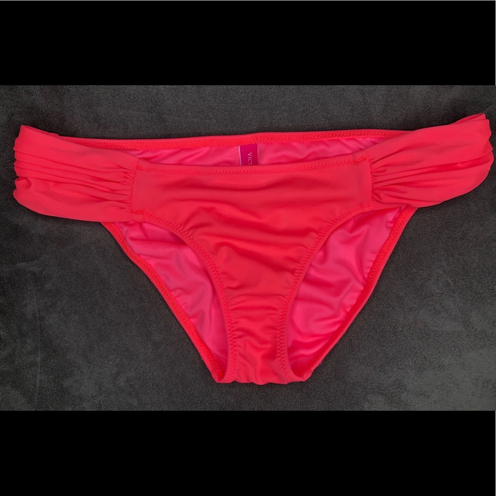 Victoria Secret Hot Coral bikini bottoms XS